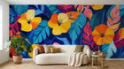 Design A0442 — Papier peint Palmier Tropical Vintage Sépia — Novomur
