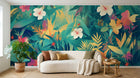 Design A0753 — Papier peint Jungle Tropicale Dense Aquarelle — Novomur
