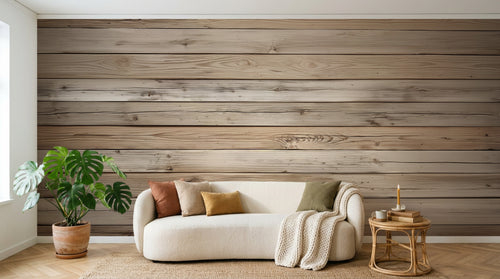 Design A0829 — Papier peint Bois Rustique Brun - Collection 1 — Novomur