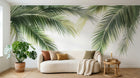 Design A0838 — Papier peint Palmier Tropical Vert - Collection 4 — Novomur
