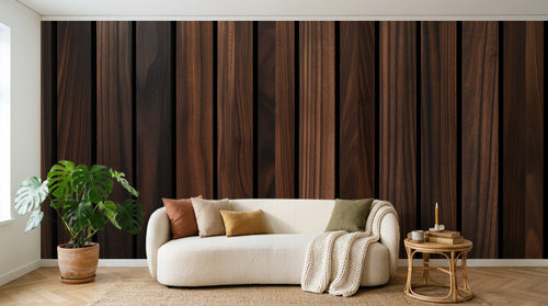 Design A0853 — Papier peint Bois Rustique Brun - Collection 2 — Novomur