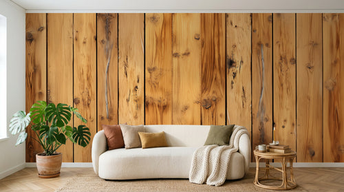 Design A0856 — Papier peint Bois Rustique Brun - Collection 2 — Novomur