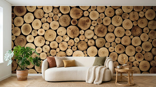 Design C0959 — Papier peint Bois Rustique Brun - Collection 2 — Novomur