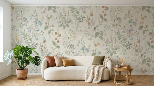 Papier peint Liberty Floral - Sur mesure - Design D0173