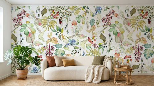 Design D0218 — Papier peint Botanique Feuillage - Collection 2 — Novomur