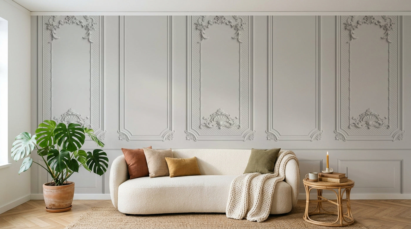 Papier peint Damasse Classique - 8 designs exclusifs - Design D0302