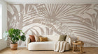 Design D0340 — Papier peint Palmier Tropical Vert - Collection 2 — Novomur