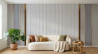 Design D0361 — Papier peint Bois Rustique Blanchi — Novomur