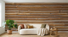 Design D0890 — Papier peint Bois Rustique Brun - Collection 2 — Novomur