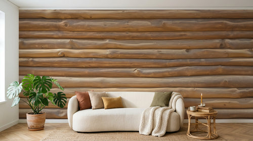 Design D0890 — Papier peint Bois Rustique Brun - Collection 2 — Novomur