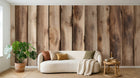 Design D0995 — Papier peint Bois Rustique Brun - Collection 2 — Novomur