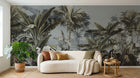 Design E0157 — Papier peint Palmier Tropical Vert - Collection 3 — Novomur