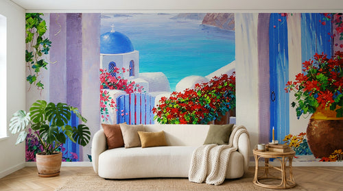 Design E0361 — Papier peint Paysage Plage et Mer — Novomur