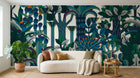 Design E0403 — Papier peint Palmier Tropical Vert - Collection 2 — Novomur