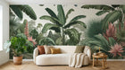 Design F0028 — Papier peint Jungle Tropicale Dense Aquarelle — Novomur