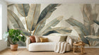 Design F0356 — Papier peint Palmier Tropical Vert - Collection 3 — Novomur