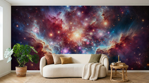 Design F0408 — Papier peint Galaxie Réaliste — Novomur