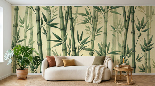 Design F0584 — Papier peint Bambou — Novomur