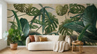 Design L0005 — Papier peint Feuillage tropical dense monstera — Novomur