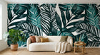 Design SK0671 — Papier peint Palmier Tropical Vert - Collection 2 — Novomur