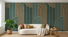 Design SK0975 — Papier peint Art Abstrait Bauhaus Beige - Collection 1 — Novomur