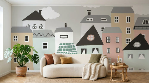 Design SL0775 — Papier peint Architecture et Villes — Novomur