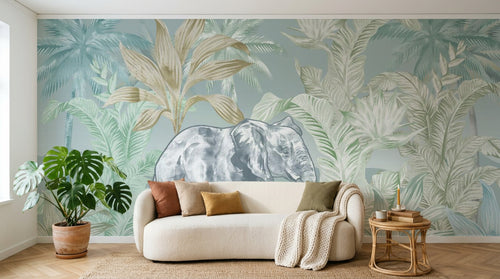 Design SL0824 — Papier peint Safari Savane Aquarelle — Novomur