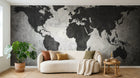Design ZX0129 — Papier peint Carte du Monde - Collection 2 — Novomur