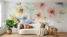 Design ZX0340 — Papier peint Bouquet floral multicolore lumineux — Novomur