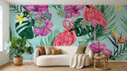 Design ZX0769 — Papier peint Palmier Tropical & Jungle Dense — Novomur