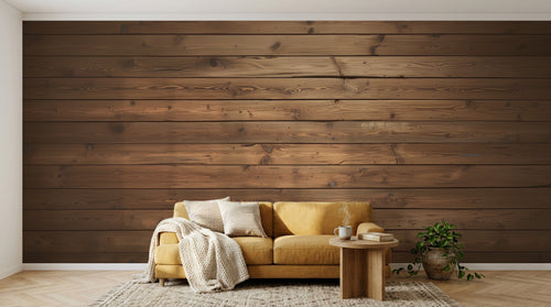 Design A0137 — Papier peint Bois Rustique Brun - Collection 1 — Novomur