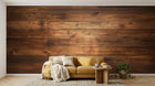 Design A0710 — Papier peint Bois Rustique Brun - Collection 1 — Novomur