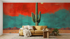 Design A0775 — Papier peint Paysage Désert et Cactus — Novomur