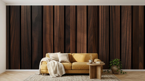 Design A0853 — Papier peint Bois Rustique Brun - Collection 2 — Novomur
