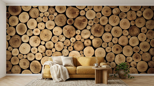 Design C0959 — Papier peint Bois Rustique Brun - Collection 2 — Novomur