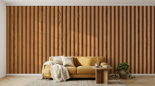 Design D0148 — Papier peint Bois Rustique Brun - Collection 1 — Novomur