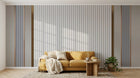 Design D0361 — Papier peint Bois Rustique Blanchi — Novomur
