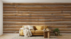 Design D0890 — Papier peint Bois Rustique Brun - Collection 2 — Novomur