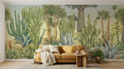 Design SL0708 — Papier peint Cactus agaves desert botanique aquarelle — Novomur