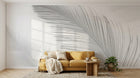 Design ZX0674 — Papier peint Plumes blanches gros plan minimaliste — Novomur