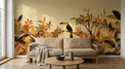 Design A0004 — palmier tropical vintage sepia — design seul — Novomur