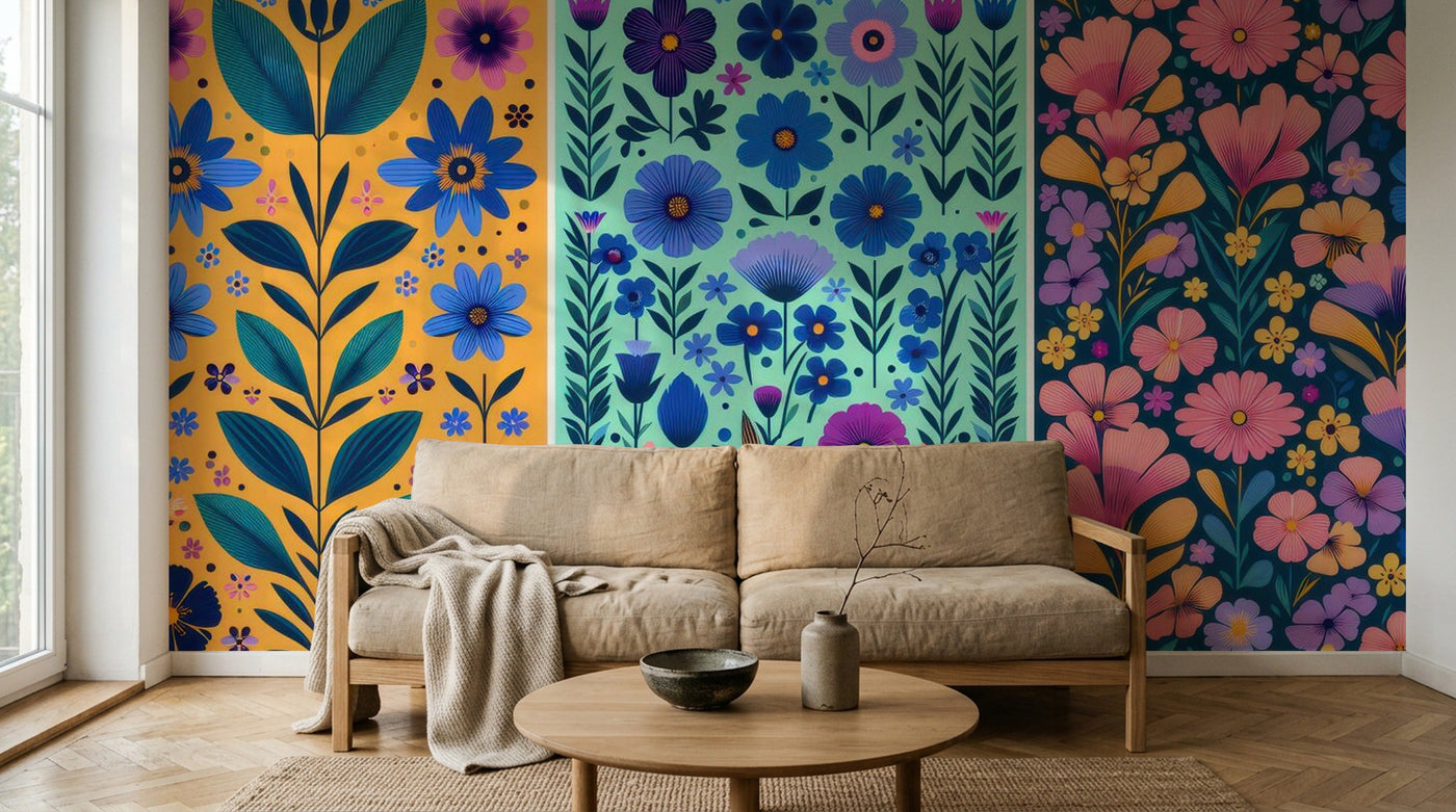 Papier peint Floral - Sur mesure - Design A0116