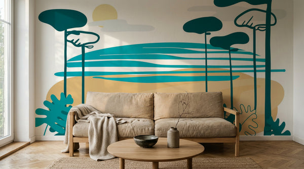 Papier peint Paysage Plage - Sur mesure