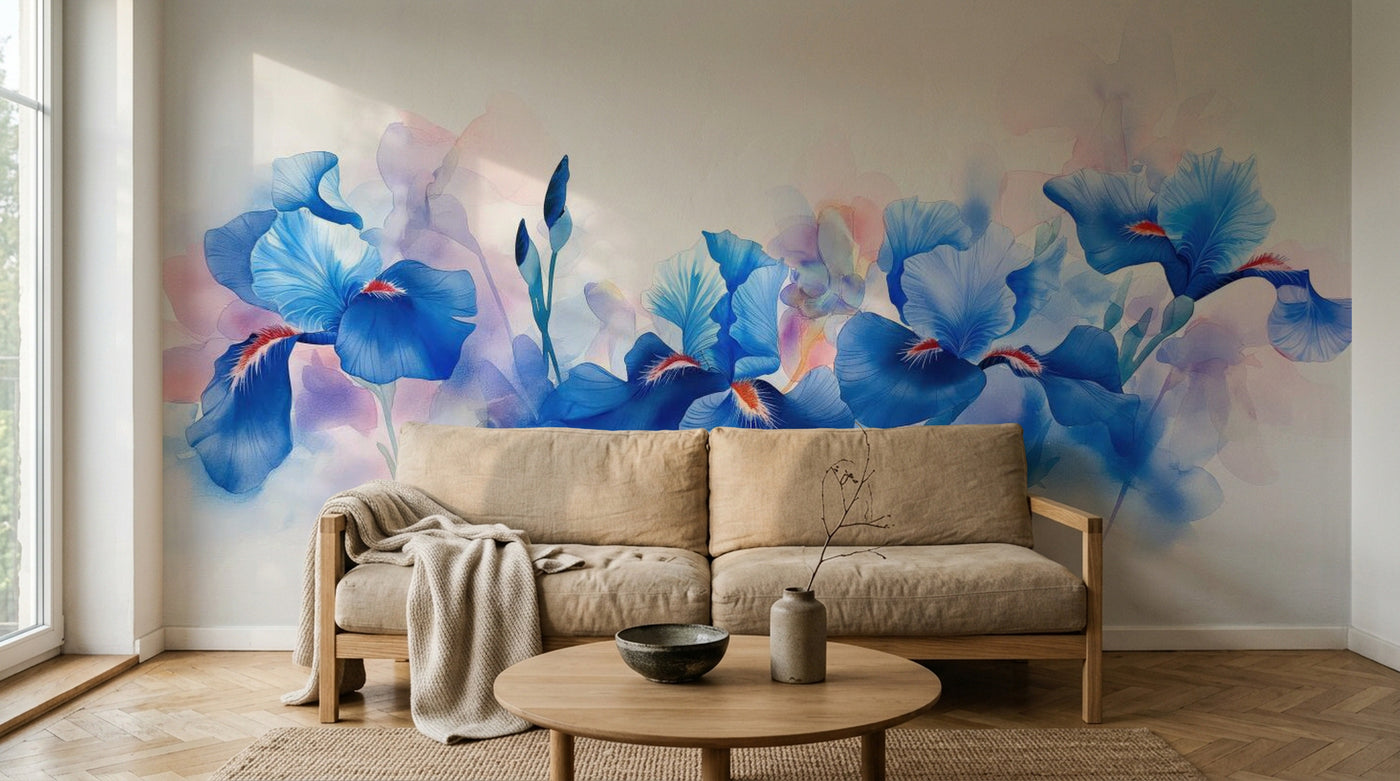 Papier peint Floral Ivoire - Sur mesure - Design A0594