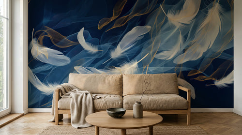 Design A0014 — Papier peint Plumes — Novomur