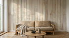 Design A0082 — Papier peint Bois Rustique Blanchi — Novomur