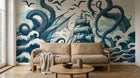 Design A0123 — Papier peint Mont Fuji et Hokusai — Novomur