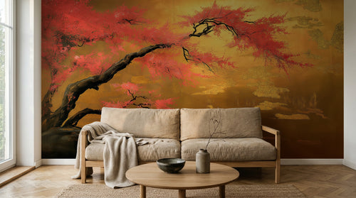 Design A0125 — Papier peint Arbres Décoratifs — Novomur