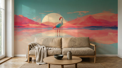 Design A0190 — Papier peint Paysage Montagne Réaliste — Novomur