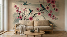 Design A0204 — Papier peint Cerisier Rose — Novomur